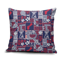Guam Felis Pasgua Pillow Cover Pacific Patchwork Xmas Vibes - Polynesian Pride