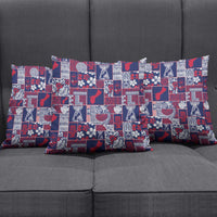 Guam Felis Pasgua Pillow Cover Pacific Patchwork Xmas Vibes - Polynesian Pride