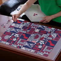 Guam Felis Pasgua Puzzle Pacific Patchwork Xmas Vibes - Polynesian Pride