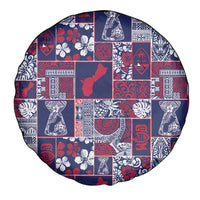 Guam Felis Pasgua Spare Tire Cover Pacific Patchwork Xmas Vibes - Polynesian Pride