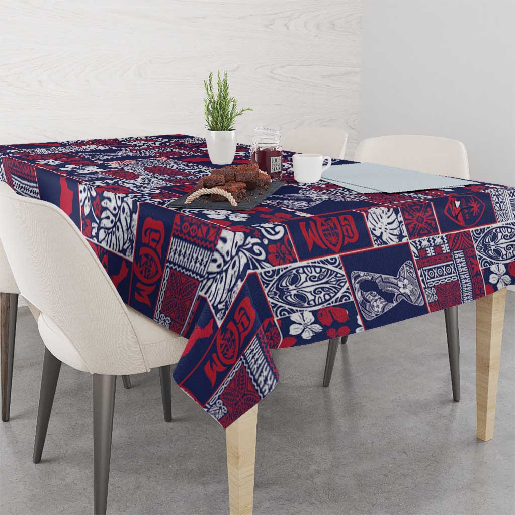Guam Felis Pasgua Tablecloth Pacific Patchwork Xmas Vibes - Polynesian Pride