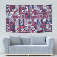Guam Felis Pasgua Tapestry Pacific Patchwork Xmas Vibes - Polynesian Pride