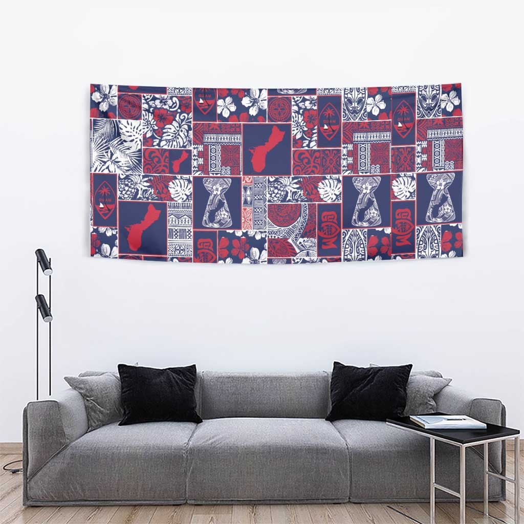 Guam Felis Pasgua Tapestry Pacific Patchwork Xmas Vibes - Polynesian Pride