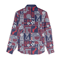 Guam Felis Pasgua Women Casual Shirt Pacific Patchwork Xmas Vibes LT9 - Polynesian Pride