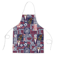 Manuia le Kerisimasi American Samoa Apron Pacific Patchwork Xmas Vibes - Polynesian Pride