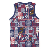 Manuia le Kerisimasi American Samoa Basketball Jersey Pacific Patchwork Xmas Vibes - Polynesian Pride