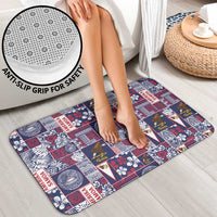 Manuia le Kerisimasi American Samoa Bathroom Set Pacific Patchwork Xmas Vibes - Polynesian Pride