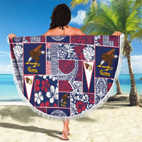 Manuia le Kerisimasi American Samoa Beach Blanket Pacific Patchwork Xmas Vibes - Polynesian Pride