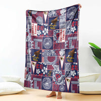 Manuia le Kerisimasi American Samoa Blanket Pacific Patchwork Xmas Vibes - Polynesian Pride