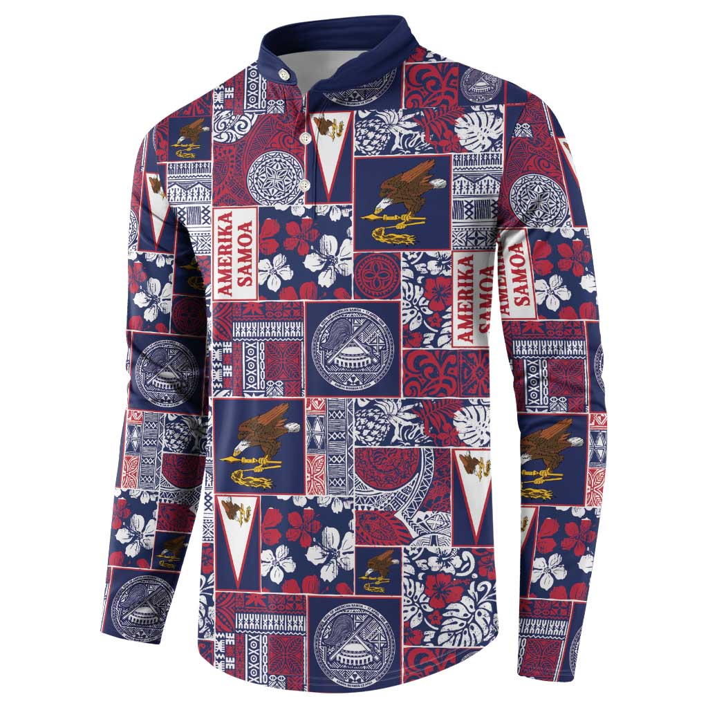 Manuia le Kerisimasi American Samoa Button Sweatshirt Pacific Patchwork Xmas Vibes - Polynesian Pride