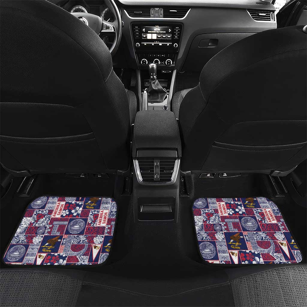 Manuia le Kerisimasi American Samoa Car Mats Pacific Patchwork Xmas Vibes - Polynesian Pride