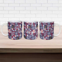Manuia le Kerisimasi American Samoa Ceramic Mug Pacific Patchwork Xmas Vibes - Polynesian Pride