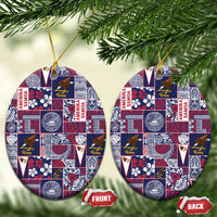 Manuia le Kerisimasi American Samoa Ceramic Ornament Pacific Patchwork Xmas Vibes - Polynesian Pride