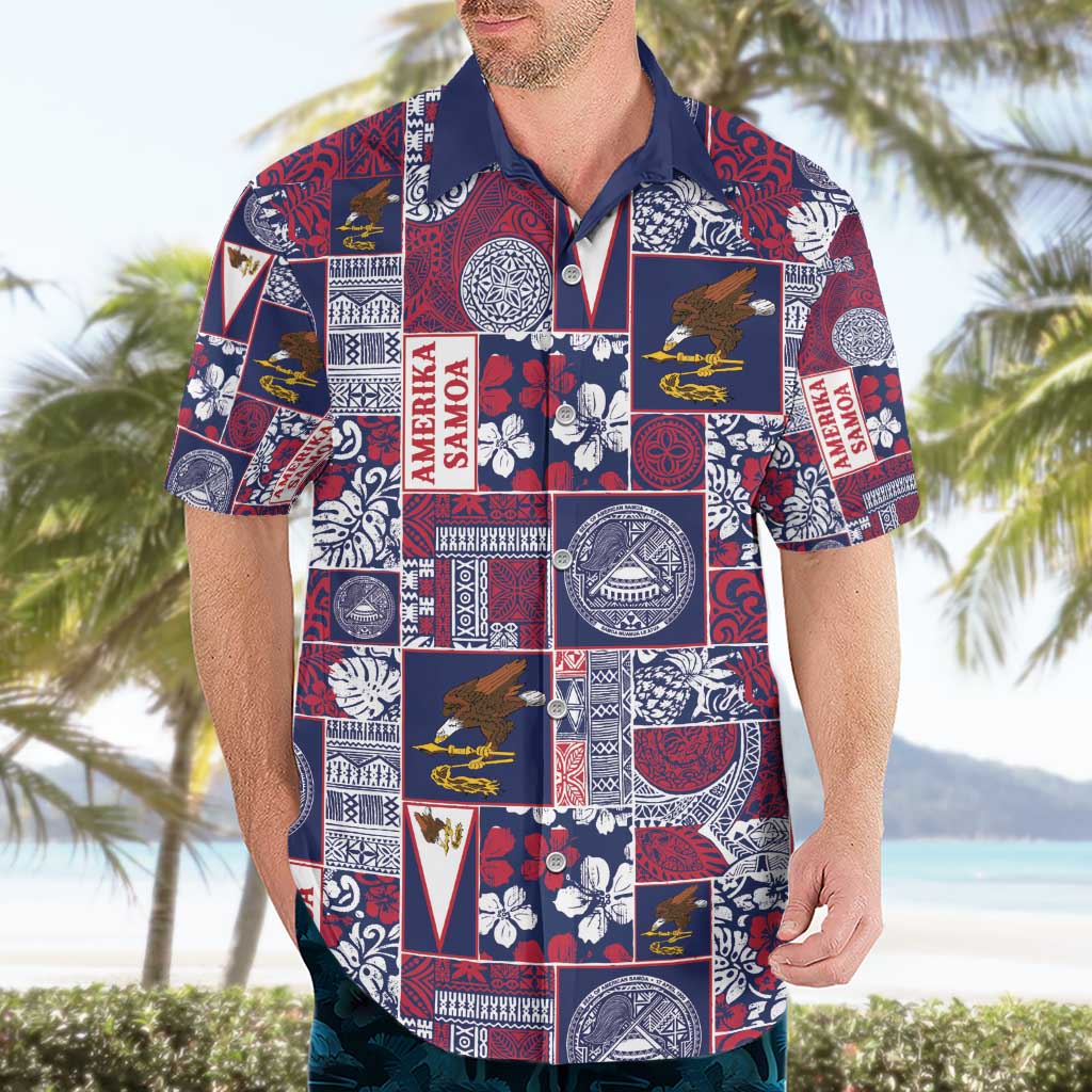Manuia le Kerisimasi American Samoa Hawaiian Shirt Pacific Patchwork Xmas Vibes - Polynesian Pride