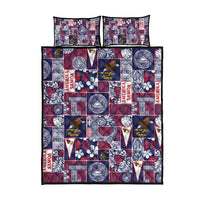 Manuia le Kerisimasi American Samoa Quilt Bed Set Pacific Patchwork Xmas Vibes - Polynesian Pride