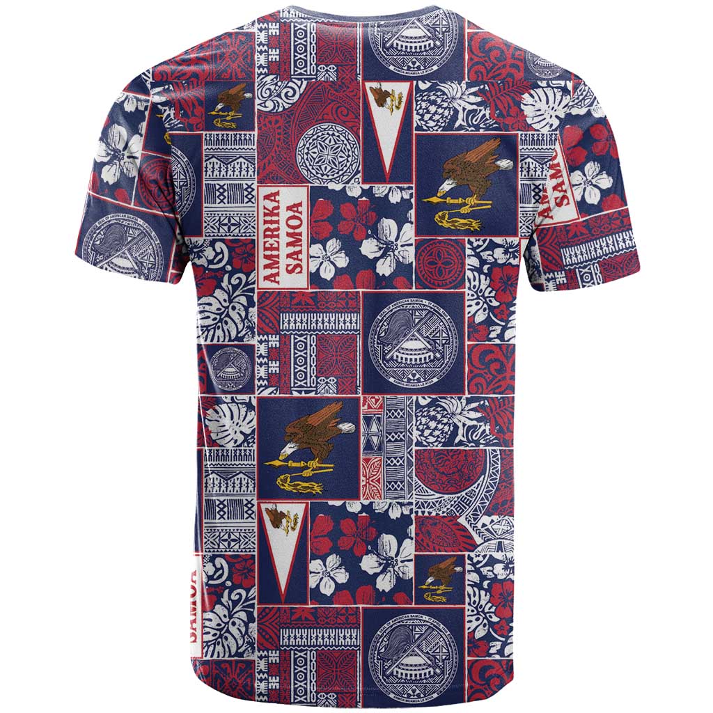 Manuia le Kerisimasi American Samoa T Shirt Pacific Patchwork Xmas Vibes - Polynesian Pride