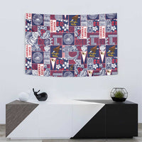 Manuia le Kerisimasi American Samoa Tapestry Pacific Patchwork Xmas Vibes - Polynesian Pride