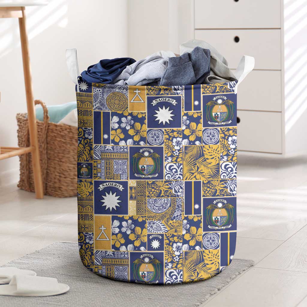Ekamawir omo Nauru Laundry Basket Pacific Patchwork Xmas Vibes - Polynesian Pride