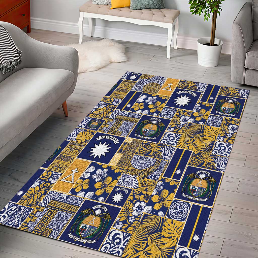Ekamawir omo Nauru Area Rug Pacific Patchwork Xmas Vibes - Polynesian Pride