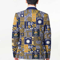 Ekamawir omo Nauru Blazer Pacific Patchwork Xmas Vibes - Polynesian Pride
