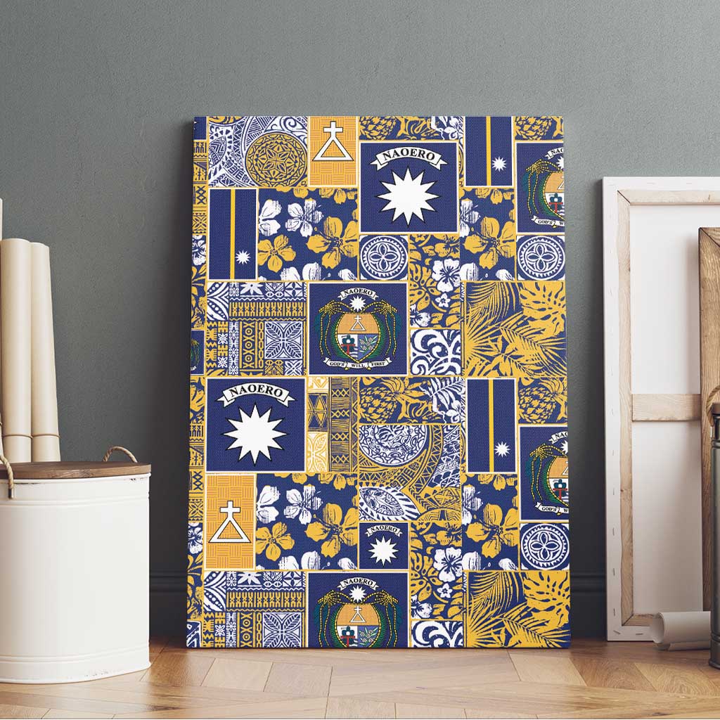 Ekamawir omo Nauru Canvas Wall Art Pacific Patchwork Xmas Vibes - Polynesian Pride