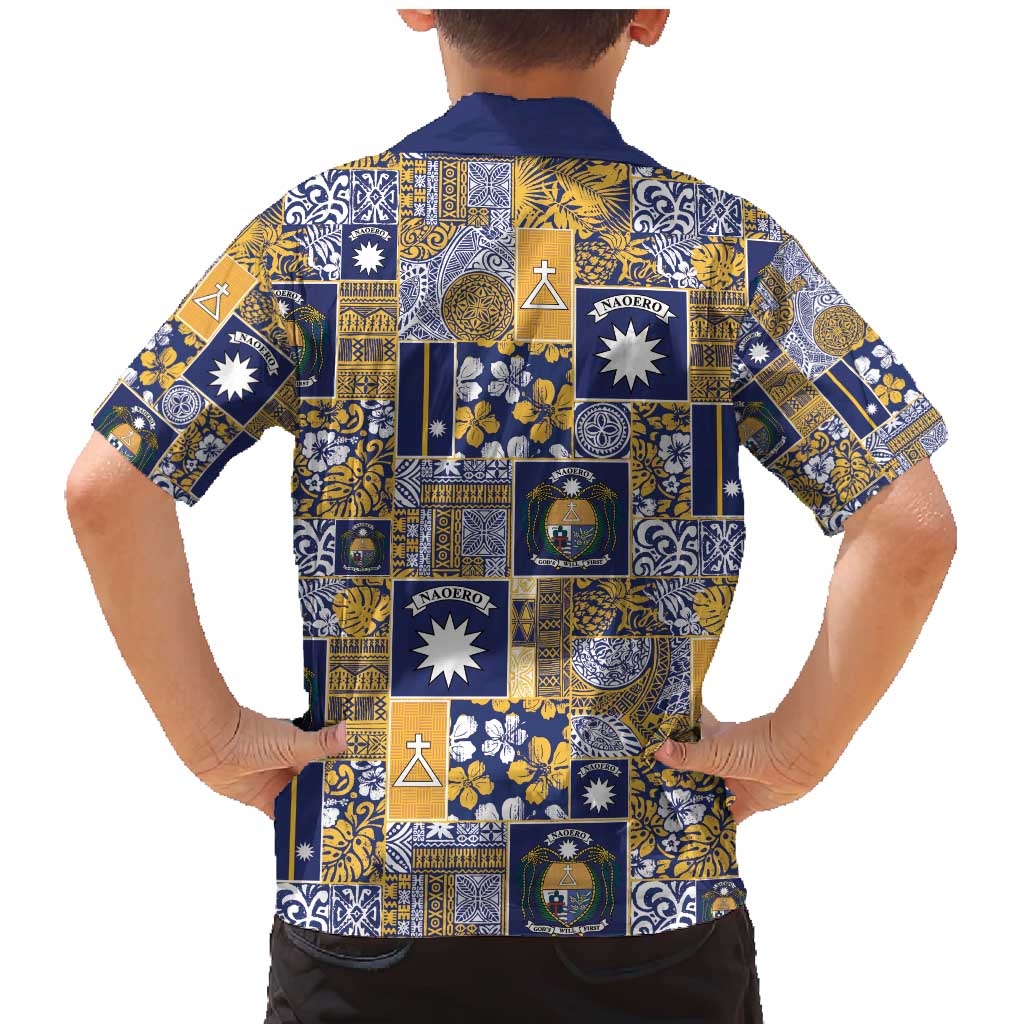 Ekamawir omo Nauru Family Matching Mermaid Dress and Hawaiian Shirt Pacific Patchwork Xmas Vibes - Polynesian Pride