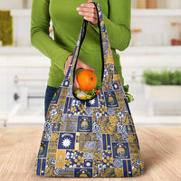 Ekamawir omo Nauru Grocery Bag Pacific Patchwork Xmas Vibes - Polynesian Pride