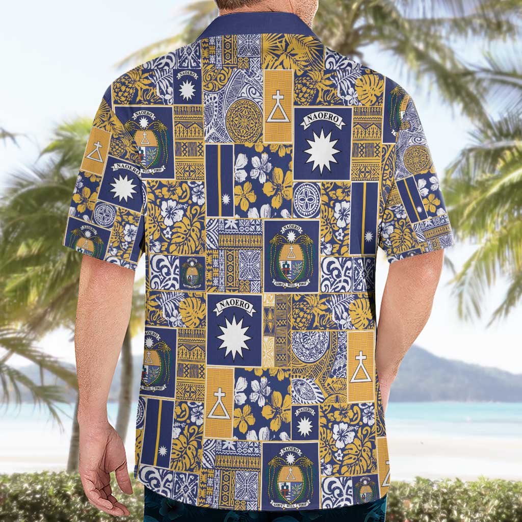Ekamawir omo Nauru Hawaiian Shirt Pacific Patchwork Xmas Vibes - Polynesian Pride