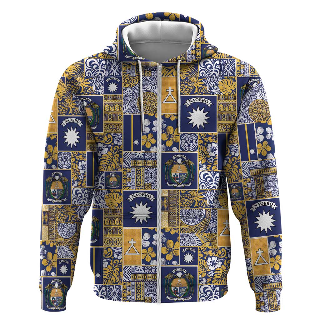 Ekamawir omo Nauru Hoodie Pacific Patchwork Xmas Vibes - Polynesian Pride