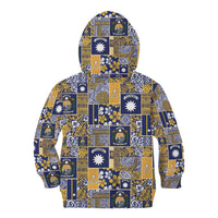Ekamawir omo Nauru Kid Hoodie Pacific Patchwork Xmas Vibes - Polynesian Pride