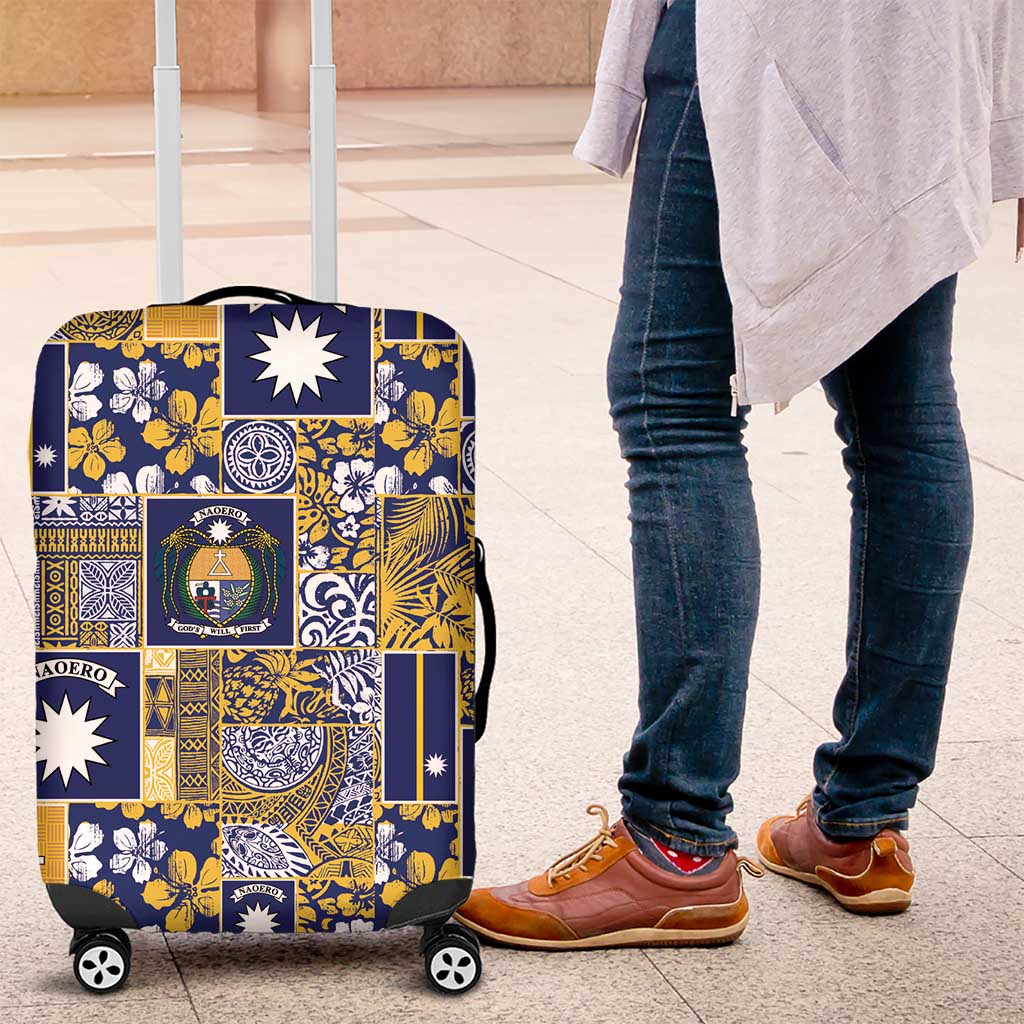 Ekamawir omo Nauru Luggage Cover Pacific Patchwork Xmas Vibes - Polynesian Pride