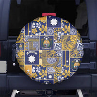 Ekamawir omo Nauru Spare Tire Cover Pacific Patchwork Xmas Vibes - Polynesian Pride