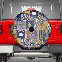 Ekamawir omo Nauru Spare Tire Cover Pacific Patchwork Xmas Vibes - Polynesian Pride