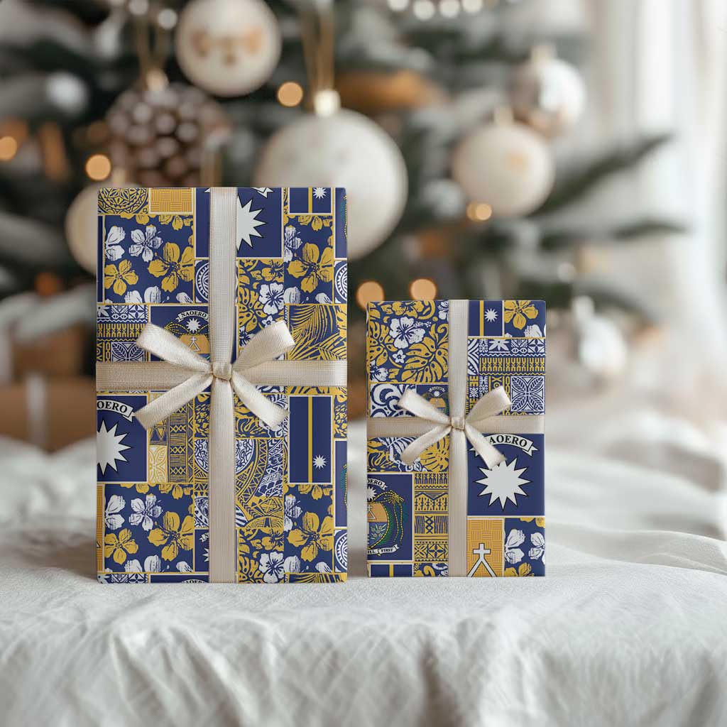 Ekamawir omo Nauru Wrapping Paper Pacific Patchwork Xmas Vibes - Polynesian Pride