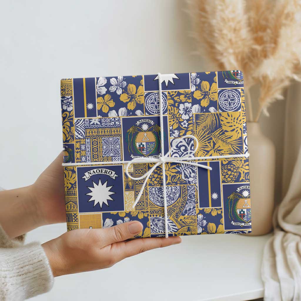Ekamawir omo Nauru Wrapping Paper Pacific Patchwork Xmas Vibes - Polynesian Pride