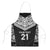 New Zealand Black Fern Custom Apron Maori Tukutuku Black-white Motif - Polynesian Pride