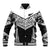 New Zealand Black Fern Custom Baseball Jacket Maori Tukutuku Black-white Motif