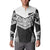 New Zealand Black Fern Custom Button Sweatshirt Maori Tukutuku Black-white Motif
