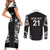 New Zealand Black Fern Custom Couples Matching Short Sleeve Bodycon Dress and Long Sleeve Button Shirt Maori Tukutuku Black-white Motif