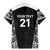 New Zealand Black Fern Custom Family Matching Mermaid Dress and Hawaiian Shirt Maori Tukutuku Black-white Motif
