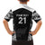 New Zealand Black Fern Custom Family Matching Summer Maxi Dress and Hawaiian Shirt Maori Tukutuku Black-white Motif