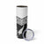 New Zealand Black Fern Custom Skinny Tumbler Maori Tukutuku Black-white Motif