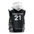 New Zealand Black Fern Custom Sleeveless Zip Hoodie Maori Tukutuku Black-white Motif - Polynesian Pride