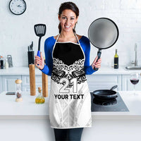 New Zealand Koru Fern Custom Apron Simple Taniko Motif - Polynesian Pride