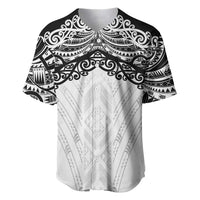 New Zealand Koru Fern Custom Baseball Jersey Simple Taniko Motif