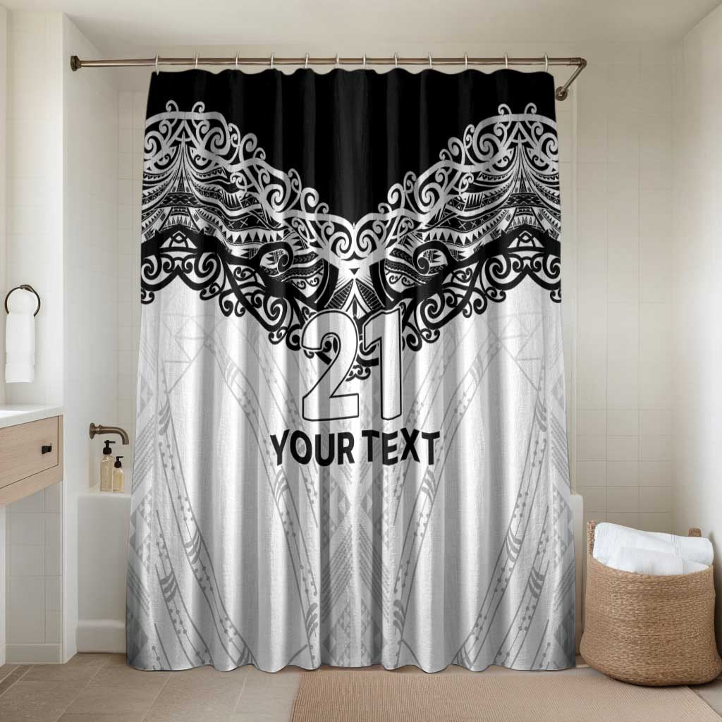 New Zealand Koru Fern Custom Bathroom Set Simple Taniko Motif - Polynesian Pride