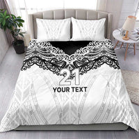 New Zealand Koru Fern Custom Bedding Set Simple Taniko Motif