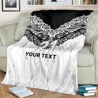 New Zealand Koru Fern Custom Blanket Simple Taniko Motif LT9 - Polynesian Pride