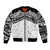 New Zealand Koru Fern Custom Bomber Jacket Simple Taniko Motif