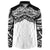 New Zealand Koru Fern Custom Button Sweatshirt Simple Taniko Motif